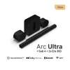 9.1.4 Sonos Immersive Set with Arc Ultra, Sub (Gen 3) and Era 300 Pair