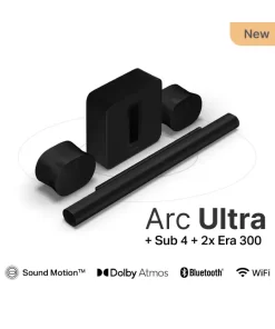 9.1.4 Sonos Immersive Set with Arc Ultra, Sub (Gen 3) and Era 300 Pair